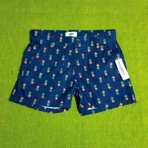 Girls Fruit-Print Chino Shorts